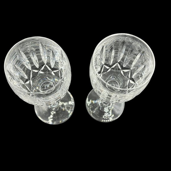 Waterford Kildare 6.5" Crystal Claret Wine Glasses, Set of 2, Vintage - Picture 3 of 4